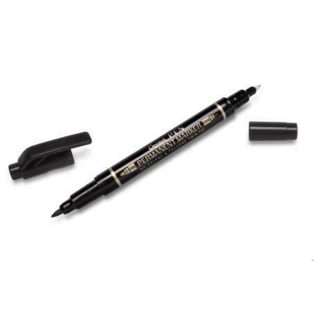 Foliopis dwustronny N75W/A czarny PENTEL N75W-A