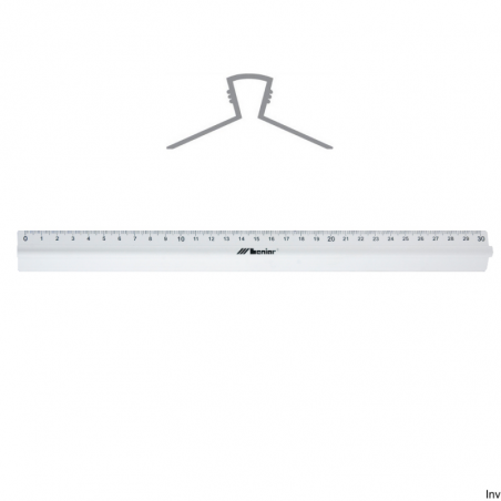 Linijka 30 cm z uchwytem aluminiowym Leniar 30317