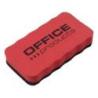 Gąbka magnetyczna OFFICE PRODUCTS, do tablic suchościeralnych, 110x57x20mm, z zawieszką, czerwona
