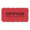 Gąbka magnetyczna OFFICE PRODUCTS, do tablic suchościeralnych, 110x57x20mm, z zawieszką, czerwona