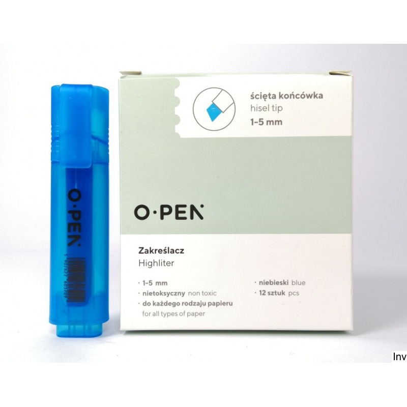 Zakreślacz niebieski DH106 Open