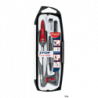 Cyrkiel Maped STOP SYSTEM 5 elementów z etui, grafit, uchwyt na ołówek, zapasowy grafit, temperówka, ołówek 0,5 mm