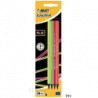 Bic Zestaw Ołówków bez gumki 4 sztuki mix Evolution Fluo 650 HB