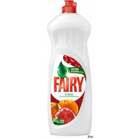 Fairy Płyn do naczyń Granat 900 ml - skuteczne usuwanie tłuszczu, delikatny dla dłoni, świeży zapach