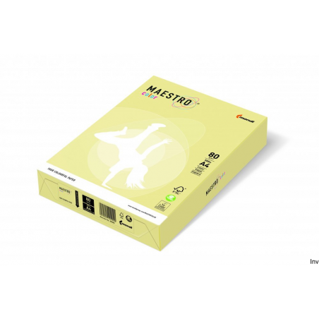 Papier xero Maestro Color A4 80 g żółty 250 arkuszy