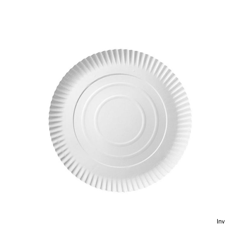 Talerz papierowy biały 26 cm, gramatura 245 g, opakowanie 100 sztuk