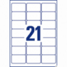 Etykiety uniwersalne Avery Zweckform 63,5 x 38,1 mm, białe, 100 arkuszy, 2100 etykiet, format A4