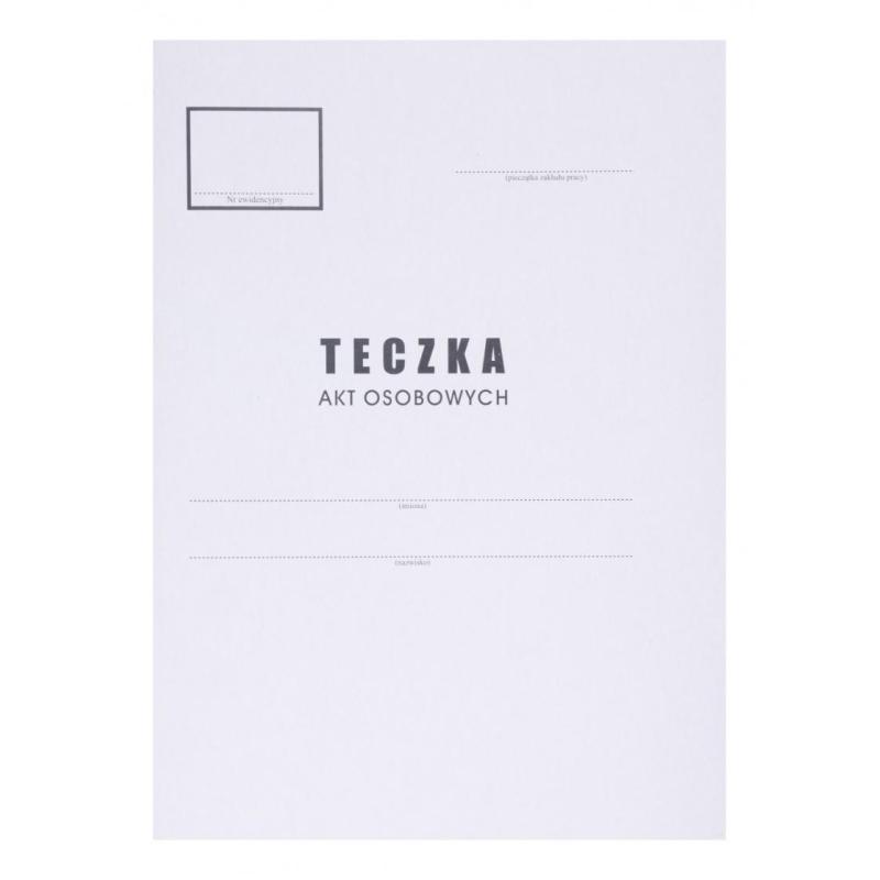 PAKIET Teczka do akt osobowych OFFICE PRODUCTS, karton, A4, 300 gsm, biała