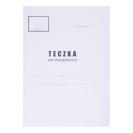 PAKIET Teczka do akt osobowych OFFICE PRODUCTS, karton, A4, 300 gsm, biała