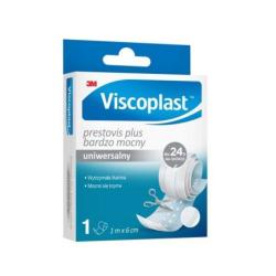 Plaster do cięcia VISCOPLAST Prestovis Plus, bardzo mocny, 6cmx1m, biały