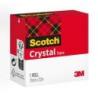 Taśma samoprzylepna SCOTCH Crystal Clear (600), w pudełku 19mmx33m, transparentna