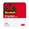 Taśma samoprzylepna SCOTCH Crystal Clear (600), w pudełku 19mmx33m, transparentna