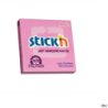 Bloczek samoprzylepny StickN 76x76 mm różowy 100 kartek 360 stopni
