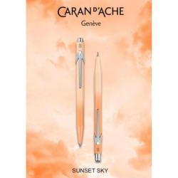 Zestaw długopis 849 i ołówek 844 CARAN D'ACHE Sunset Sky, w etui, pomarańczowy