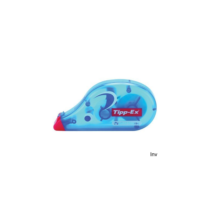 Korektor w taśmie Tipp-Ex Pocket 4,2mm x 10m, przezroczysta obudowa, system przewijania