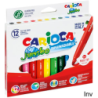 Pisaki CARIOCA Jumbo, 12 kolorów