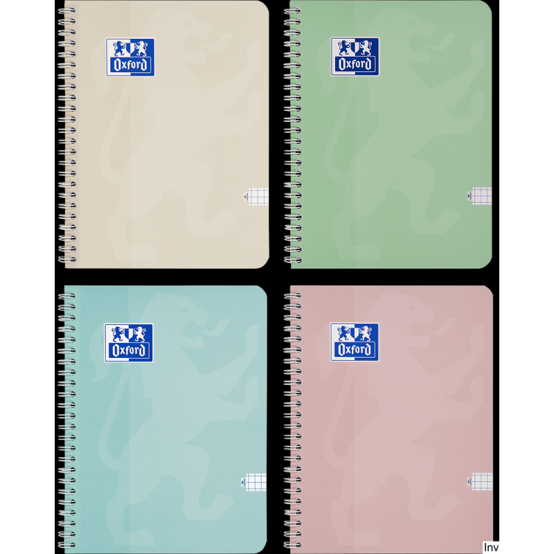 Kołozeszyt Oxford Touch A4 80 kartek mix pastelowych kolorów