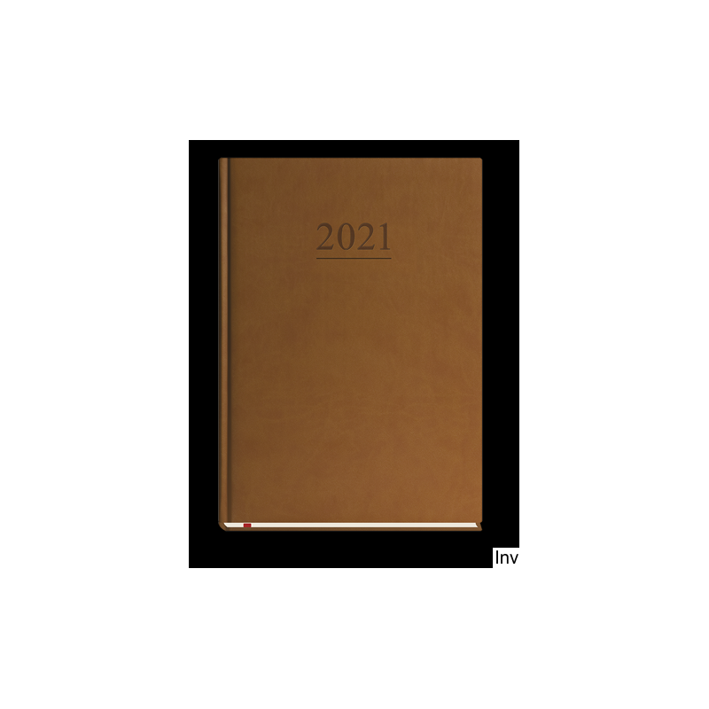 Kalendarz klasyczny tygodniowy B5 2022 brązowy Michalczyk i Prokop, 144 strony, papier offset 70g/m2