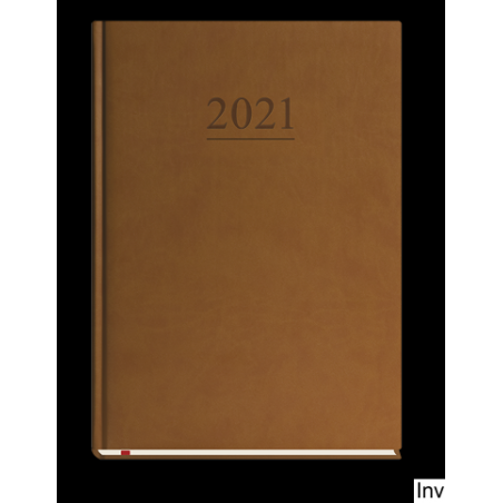 Kalendarz klasyczny tygodniowy B5 2022 brązowy Michalczyk i Prokop, 144 strony, papier offset 70g/m2