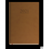 Kalendarz klasyczny tygodniowy B5 2022 brązowy Michalczyk i Prokop, 144 strony, papier offset 70g/m2