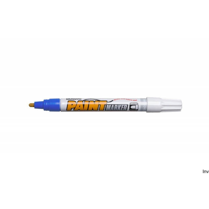 Marker olejowy Mungyo niebieski 2 mm, wodoodporny, odporny na ścieranie, długość linii 450 m