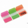 Zakładki indeksujące Post-It 3M, 38x25 mm, PP, silne, mix kolorów, 3x22 sztuki