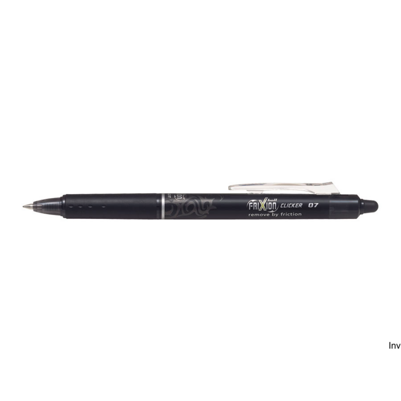 Pióro kulkowe Pilot Frixion Clicker 0.7 mm czarne wymazywalne