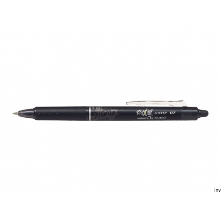 Pióro kulkowe Pilot Frixion Clicker 0.7 mm czarne wymazywalne
