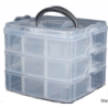 Organizer pojemnik 18 przegródek 3 warstwy 15x15x12,5 cm Noname