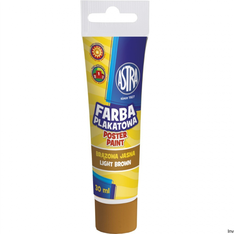 Farba plakatowa Astra 30 ml brązowa jasna