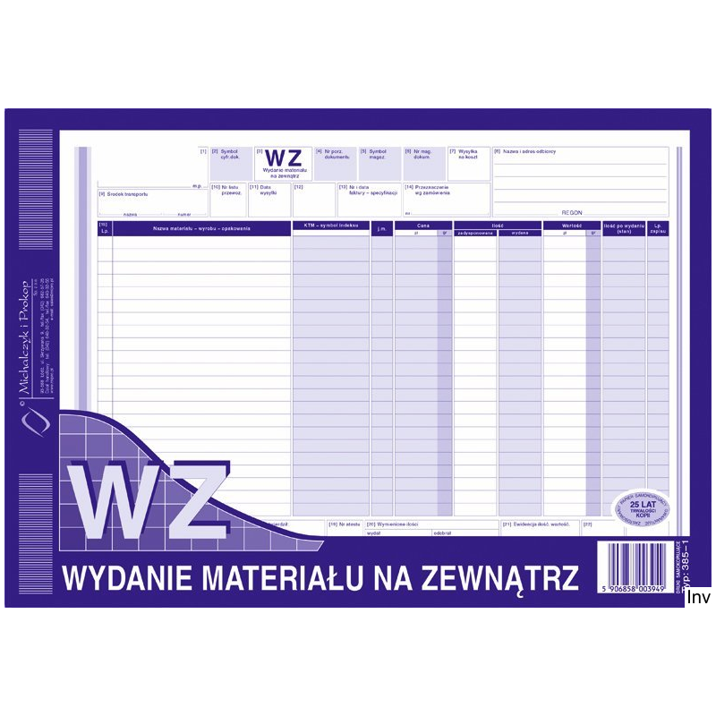385-1 WZ Wydanie m.na zewn.A4 MICHALCZYK I PROKOP