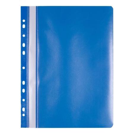 PAKIET Skoroszyt OFFICE PRODUCTS, PP, A4, miękki, 100/170mikr., wpinany, niebieski