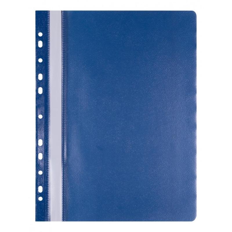 PAKIET Skoroszyt OFFICE PRODUCTS, PP, A4, miękki, 100/170mikr., wpinany, granatowy