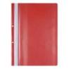 PAKIET Skoroszyt OFFICE PRODUCTS, PP, A4, 2 otwory, 100/170mikr., wpinany, czerwony