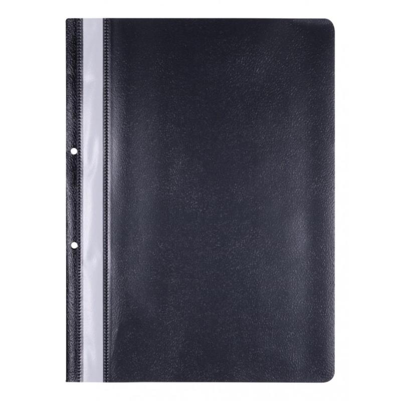 PAKIET Skoroszyt OFFICE PRODUCTS, PP, A4, 2 otwory, 100/170mikr., wpinany, czarny
