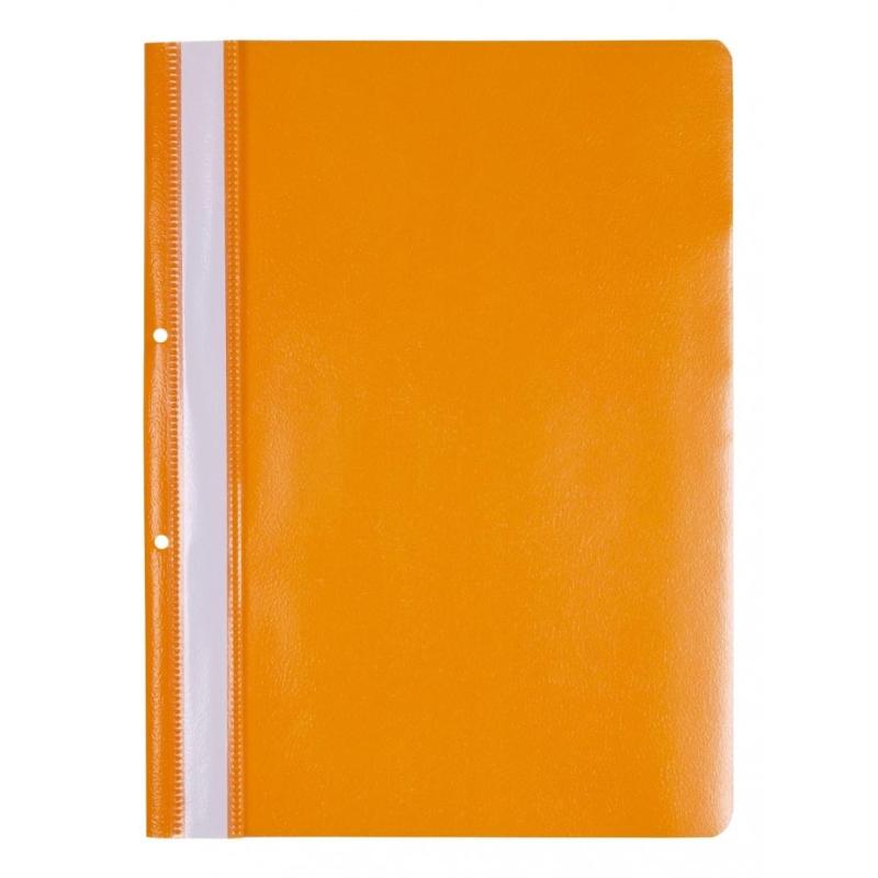 PAKIET Skoroszyt OFFICE PRODUCTS, PP, A4, 2 otwory, 100/170mikr., wpinany, pomarańczowy