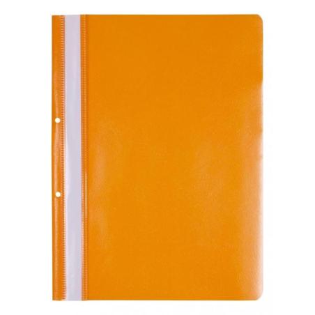 PAKIET Skoroszyt OFFICE PRODUCTS, PP, A4, 2 otwory, 100/170mikr., wpinany, pomarańczowy