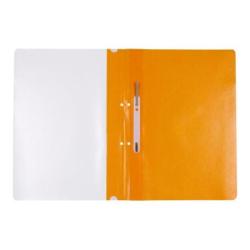 PAKIET Skoroszyt OFFICE PRODUCTS, PP, A4, 2 otwory, 100/170mikr., wpinany, pomarańczowy