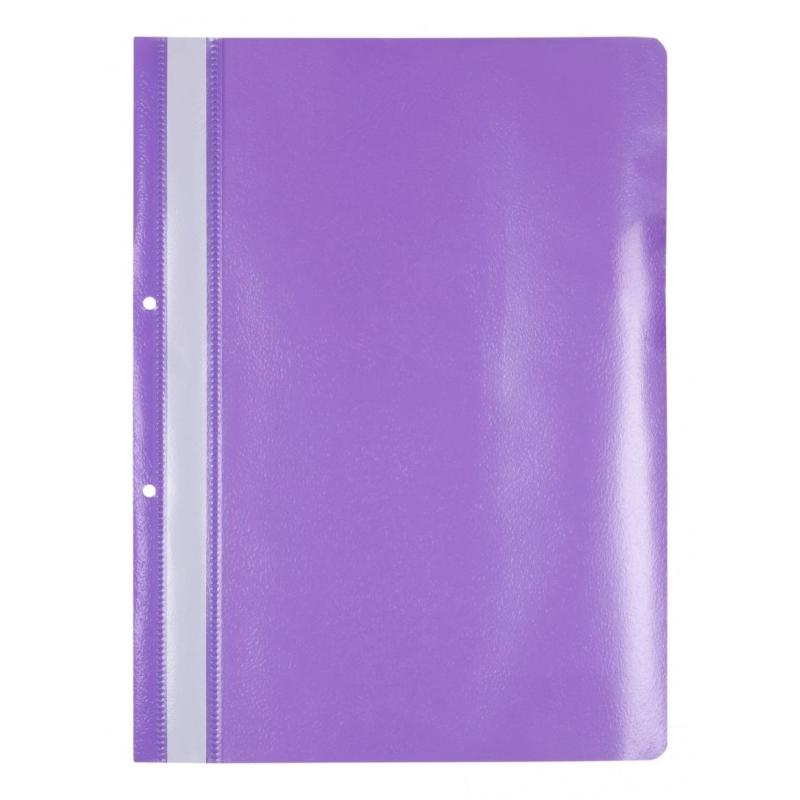 PAKIET Skoroszyt OFFICE PRODUCTS, PP, A4, 2 otwory, 100/170mikr., wpinany, fioletowy