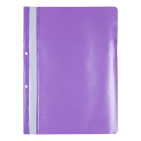 PAKIET Skoroszyt OFFICE PRODUCTS, PP, A4, 2 otwory, 100/170mikr., wpinany, fioletowy