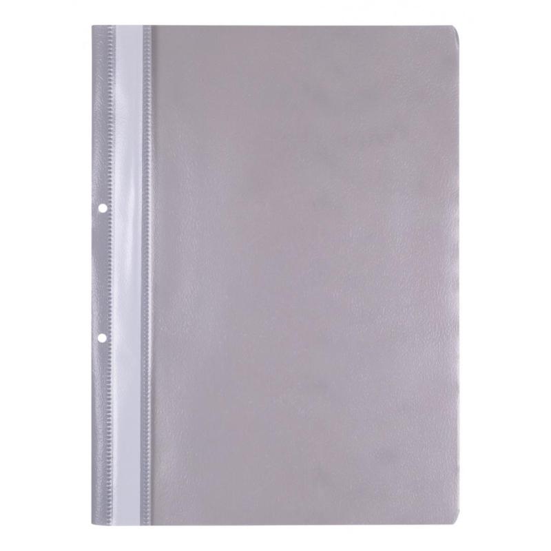 PAKIET Skoroszyt OFFICE PRODUCTS, PP, A4, 2 otwory, 100/170mikr., wpinany, szary
