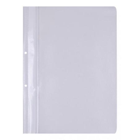 PAKIET Skoroszyt OFFICE PRODUCTS, PP, A4, 2 otwory, 100/170mikr., wpinany, biały
