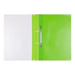 PAKIET Skoroszyt OFFICE PRODUCTS, PP, A4, 2 otwory, 100/170mikr., wpinany, jasnozielony