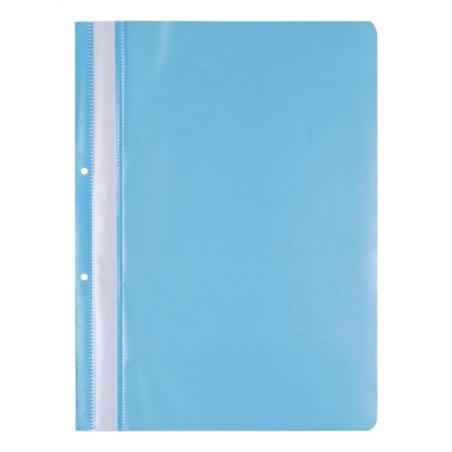 PAKIET Skoroszyt OFFICE PRODUCTS, PP, A4, 2 otwory, 100/170mikr., wpinany, jasnoniebieski