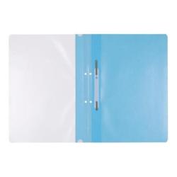 PAKIET Skoroszyt OFFICE PRODUCTS, PP, A4, 2 otwory, 100/170mikr., wpinany, jasnoniebieski