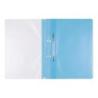 PAKIET Skoroszyt OFFICE PRODUCTS, PP, A4, 2 otwory, 100/170mikr., wpinany, jasnoniebieski