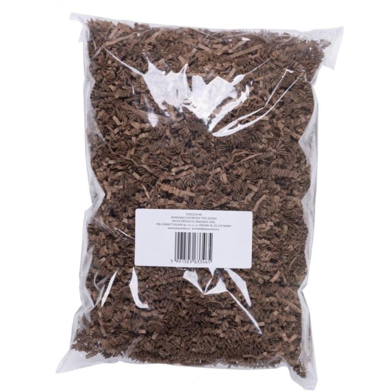 Wypełniacz do paczek OFFICE PRODUCTS, typ zigzag, 150g, brązowy