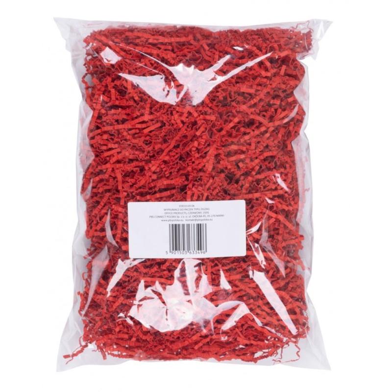 Wypełniacz do paczek OFFICE PRODUCTS, typ zigzag, 150g, czerwony