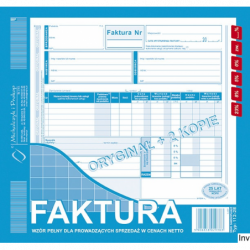 Faktura VAT z osobnym wskazaniem nabywcy i odbiorcy 2/3 A4 Michalczyk i Prokop