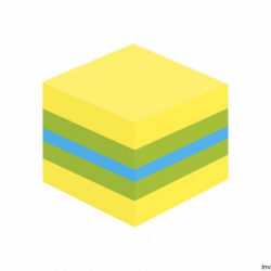 Post-It 3M Mini Kostka Samoprzylepna Cytrynowa 51x51mm 1x400 kart.